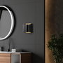 Opviq Bera - 15305 Lámpara de pared negra de metal